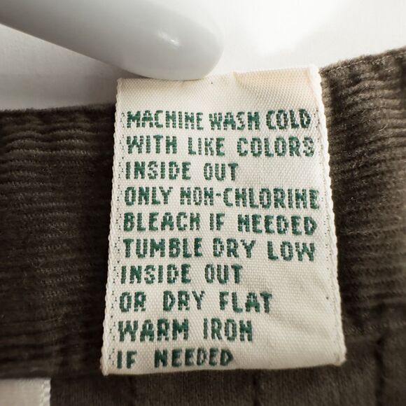 Vintage LL Bean Corduroy Maxi Shirt Dress 14 Brown Pintuck Modest Cottagecore - Picture 16 of 16